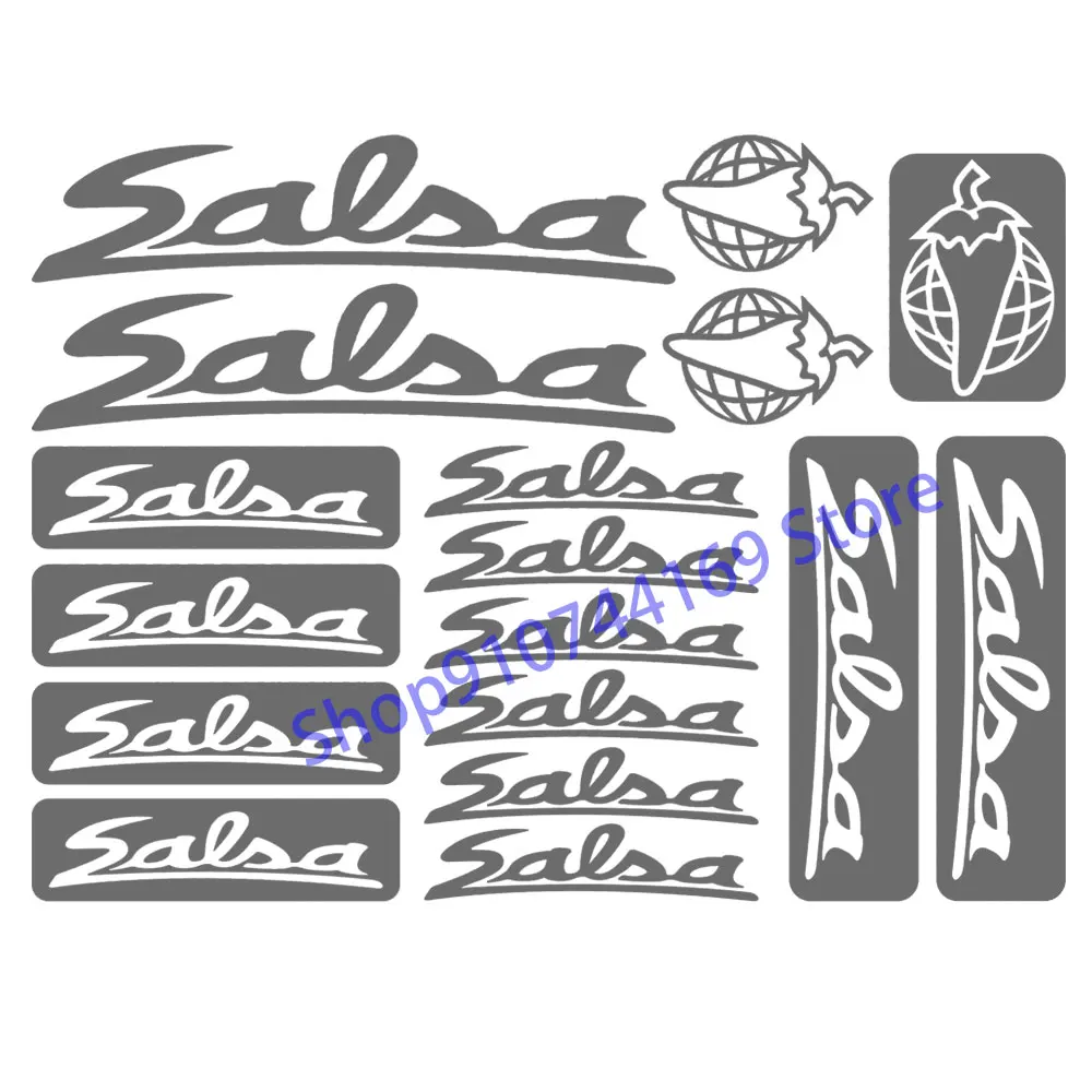 Compatible FOR Salsa Cycles Vinyl Decals Stickers Sheet Bike Frame