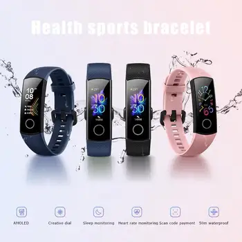 

Huawei Honor Band 5 Smart Wristband Oximeter Touch Screen Magic Color Swim Detect Heart Rate Sleep Nap Honor Band 5 Dropshipping