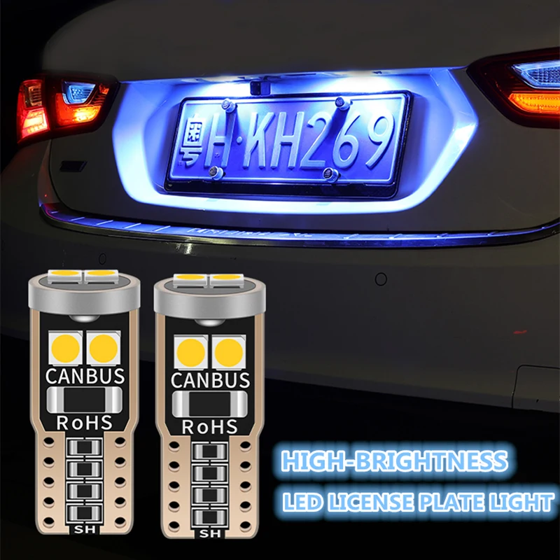 2 шт. светодиодный Canbus T10 W5W Автомобильный светильник лампы для VW Passat B6 B7 Jetta Golf 5 6 7