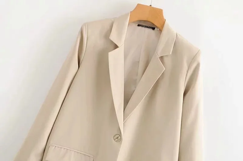 

CSY-Z239-WOMEN'S Dress New Style Cropped Jacket Solid Color One-Button Suit