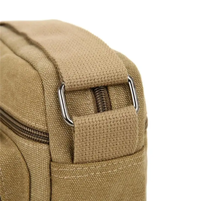 Холщовая мужская сумка через плечо на молнии, повседневная мужская сумка-мессенджер для путешествий, мужская сумка через плечо, сумка для телефона