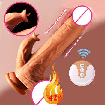 Realistic Dildo Vibrator Adult Toys for Women USB Charging Female Masturbator Thrusting G-spot Dildo Sex Toy for Women Sex Shop 5