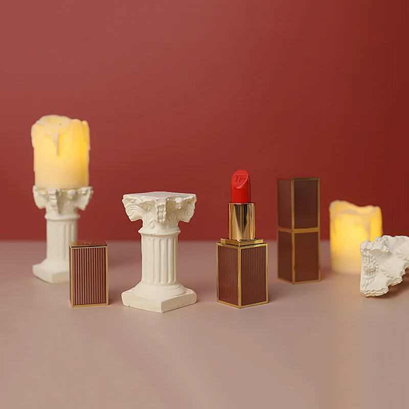 Mini Simulation Roman Columns Artificial Candle for INS Photography Shooting Props Photo Studio Background Adornment Fotografia photo props