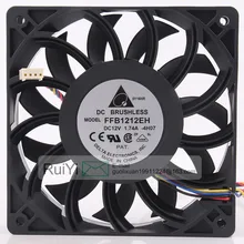 

FFB1212EH 12025 12V 1.74A 12CM 120X120X25MM 4000RPM Speed Regulation High Wind Volume Booster Chassis Gamer Cabinet Cooling Fan