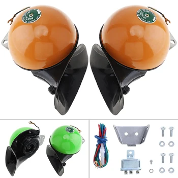 

DC 24V Universal Waterproof Ultra Loud Double Tone Snail Horn Compact for SUV Car Truck Boat Scooter Motorcycle