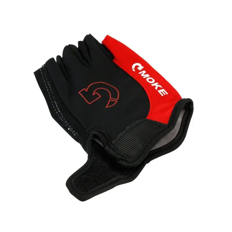 new 1Pair Half Finger Cycling Gloves Anti-Slip Gel Bicycle Riding Gloves Anti Slip For MTB Road Mountain Bike Glove Anti Shock - Цвет: R