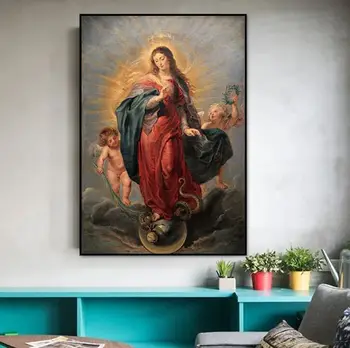 

Peter Paul Rubens Immaculate Conception (Prado) by hand made on canvas oil painting modern are for home decoration