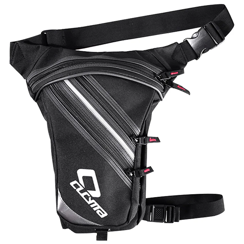 

Storage Riding Adjustable Strap Leg Bag Outdoor Motorcycle Sports Waterproof Elastic Oxford Cloth Running Casual Zipper Closure
