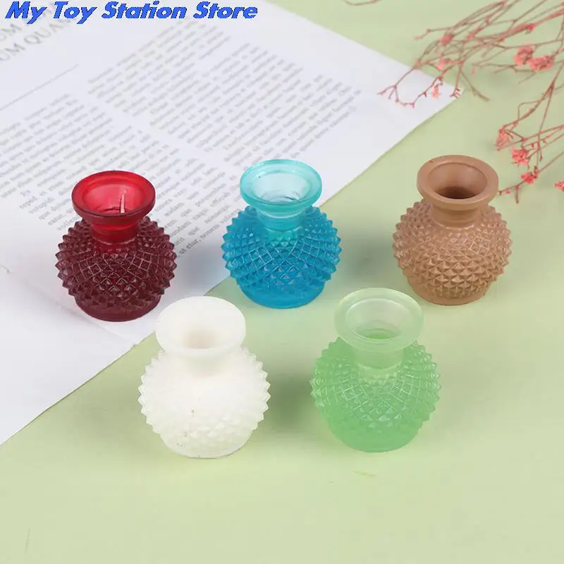 1pc 1/12 Dollhouse Miniature Flower Vase Pot Doll House Living Room