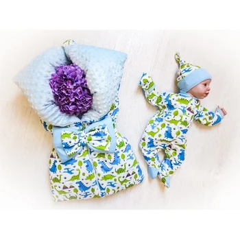 

Комплект на выписку 7-ти предметный "Дино" ЗИМА Комплекты на выписку и для прогулок 0-6 мес