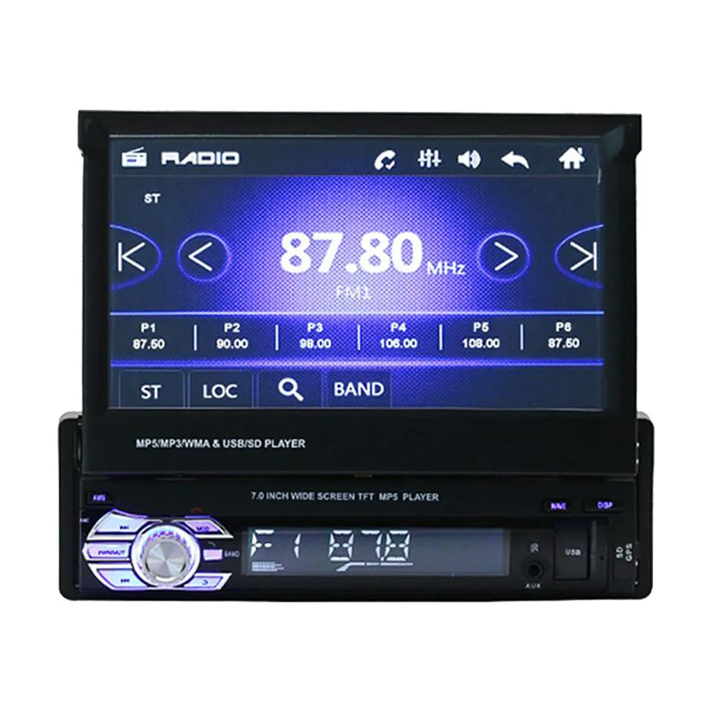 Bluetooth Handsfree двойной 2 Din 7 дюймов Hd сенсорный экран в тире Gps стерео радио Mp5/mp3 плеер Fm Dis Mp3 Wma мощный# YL6