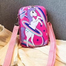 

Light Comfortable Girl Messenger Bag New Girl Kawaii Unicorn Rabbit School Backpack Child Single Shoulder Bag Anime Bag