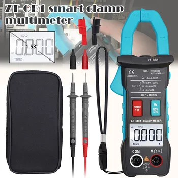 

Digital Clamp Multimeter with Flashlight 600A True RMS Auto Ranging 4000 Counts Voltage NCV Resistance Testing FKU66