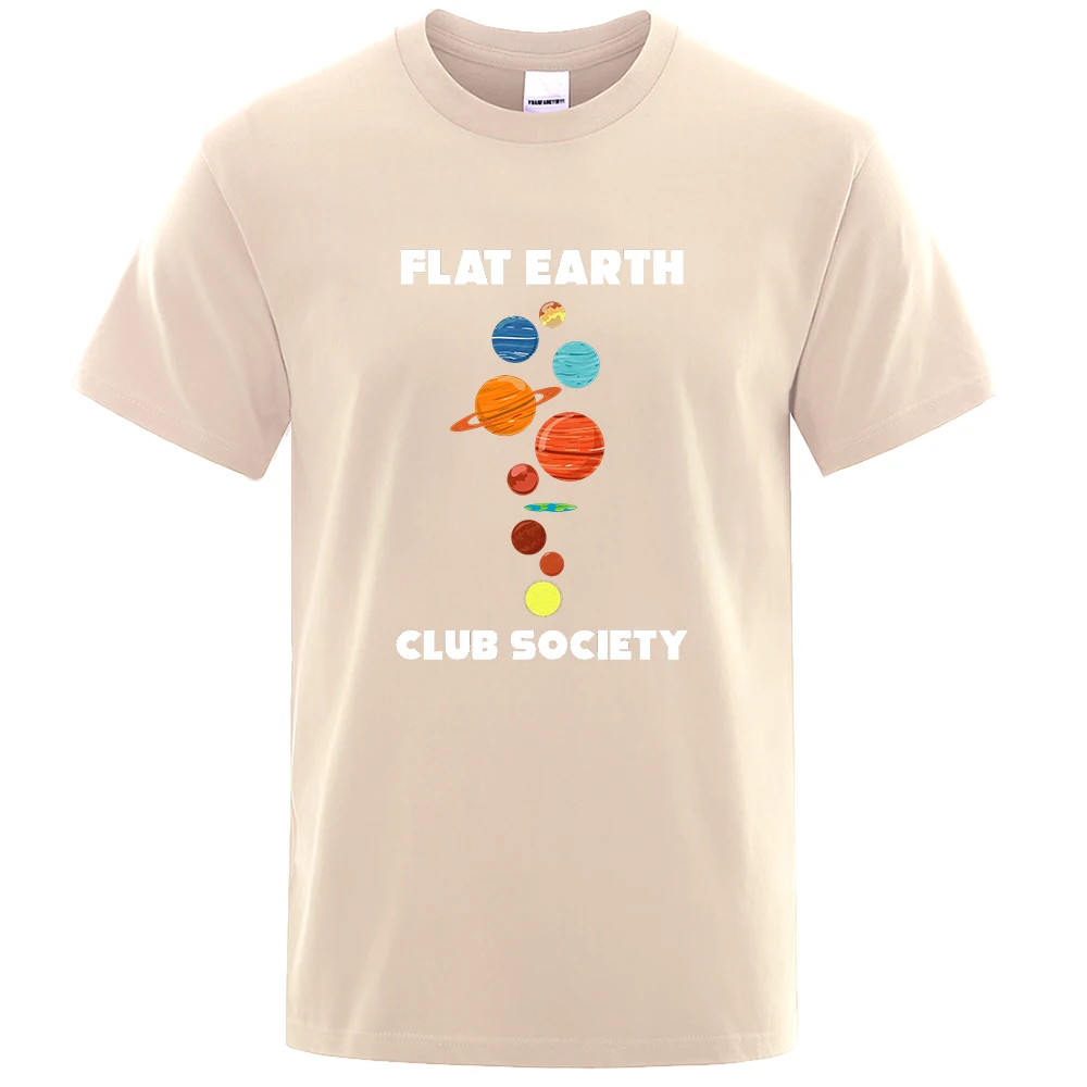 Футболки унисекс с принтом Flat Earth Club летние S-XXXL свободные удобные футболки |