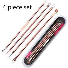 4pcs/set Professional Dual Heads Acne Needle Blackhead Blemish Pimple Extractor Remover Spot Cleaner Beauty Skin Care Tool Kit 4pcs/set Professional Dual Heads Acne Needle Blackhead Blemish Pimple Extractor Remover Spot Cleaner Beauty Skin Care Tool Kit