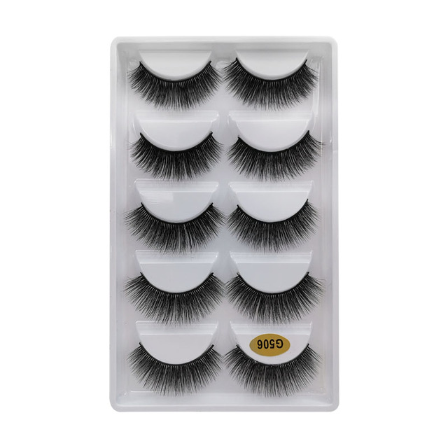 Pair 3D Mink Lashes Natural Eyelash Dramatic False Eyelashes Faux Cils Makeup Wholesale Fake Eyelash Extension maquiagem