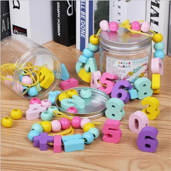 

Colorful Montessori Learning Education Toys Wooden Digital Beaded Toys Educational Toy For Children Birthday Gift Free Shipping