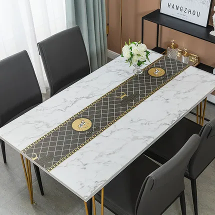 Rectangular Household Soft Plastic Glass Ins Coffee Table Mat Oilcloth Big Cover Home Kitchen Decoration | Дом и сад