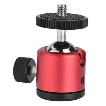 

Mini Tripod Head 360 Swivel Ballhead Bracket Holder with 1/4" Screw Mount for DSLR Camera Camcorder Tripod Light Stand