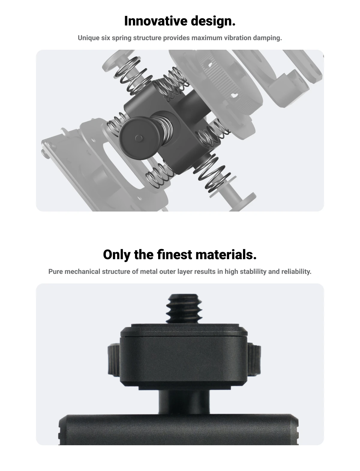 Description Picture 3 of itemOriginal Insta 360 X3 X2 Mechanical Floating Stabilizer Vibration Damper For Insta360 X4 X3 RS Accessories