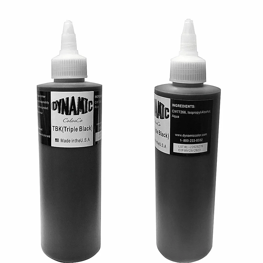 

NEW 2020 Dynamic Triple black Pigment Tattoo 8oz Tattoo Paint Ink Body Color Drawing Teng Black Tattoo Equipment
