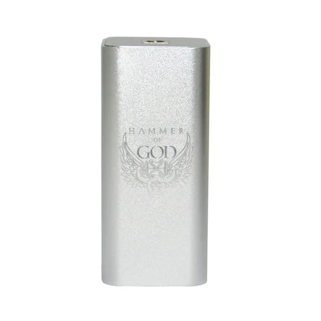 Nuovo Arrivo Martello di Dio V3 Scatola Sigaretta Elettronica Box Mods для 510 Filo Atomizzatore RDA Fit 4 шт 18650 batteria Me - Цвет: Silver Silver Logo