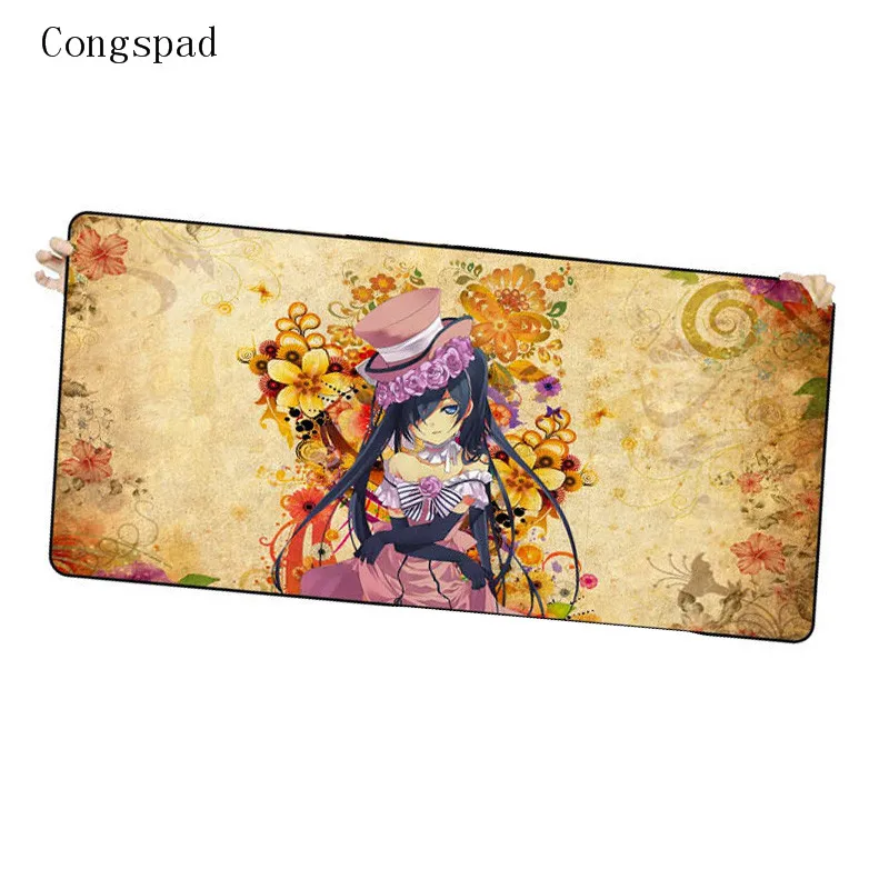 Hands Girl hat Posture large mousemat 40x90 30x60/70/80/90cm lock edge mouse for laptop keyboard Va