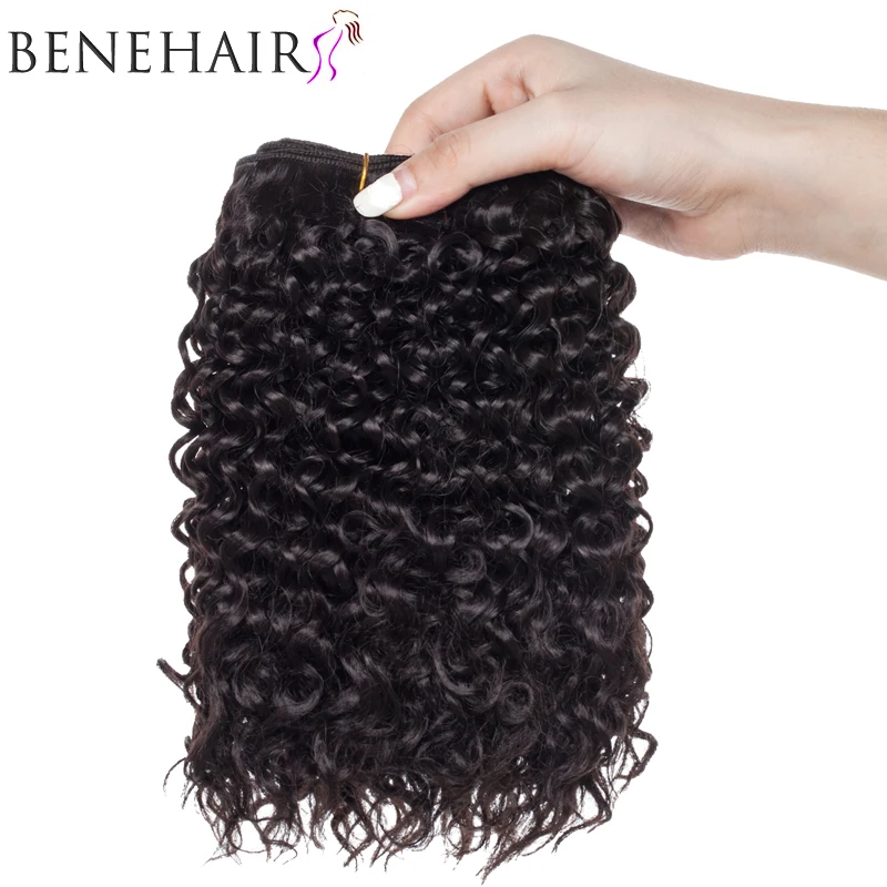 BENEHAIR Synthetic Ombre Kinky Curly Hair Bundles Heat Resistant Fiber Hair Weave Fake For Black Women Black Brown Pink