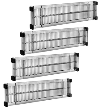 

Botique-Drawer Dividers Organizer-Free Combination Separator 3Inch High Expandable From 10.8Inch-20Inch-for Kitchen, 4Pcs