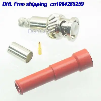 

EMS/ DHL 50pcs MHV 3000V BNC male high voltage audio solder RG59 RG58 RG223/400 connector 22ds