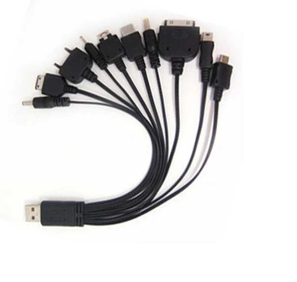 Высокое качество, модная новинка,, 10 в 1, USB, мульти мобильный телефон, универсальный кабель для зарядки iPod, модный, Горячий,, удобный iPhone