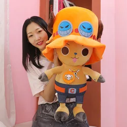 45cm uma peça choba boneca de pelúcia novo ace luo pelúcia brinquedo de pelúcia confortável almofada travesseiro presentes para crianças presente natal