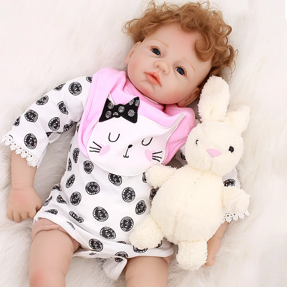 OtardDolls Bebe boneca Reborn Doll 22 дюймов 55 см силиконовые виниловые Bebe Reborn Dolls восхитительные реалистичные куклы для малышей в подарок Быстрая