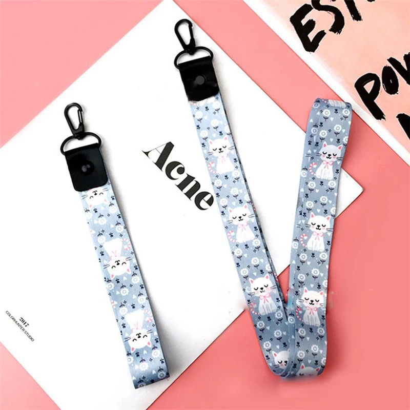 Retractable Badge Holder Hang Rope Lanyard Neck Strap for Work Permit ID Card Holder Keys Mobile Phone Straps Office Supplies