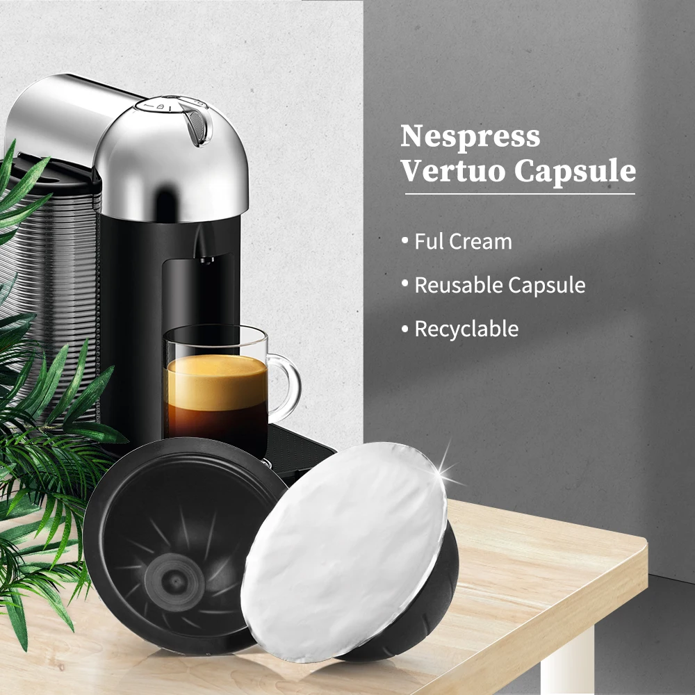 Одноразовый капсульный фильтр Nespresso Vertuo для кофе 10 комплектов пустых капсул и