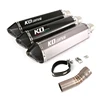 Slip On Motorcycle Exhaust Mid Connect Pipe And 51mm Muffler Titanium Alloy Exhaust System For BMW F800GS 2008-2017
