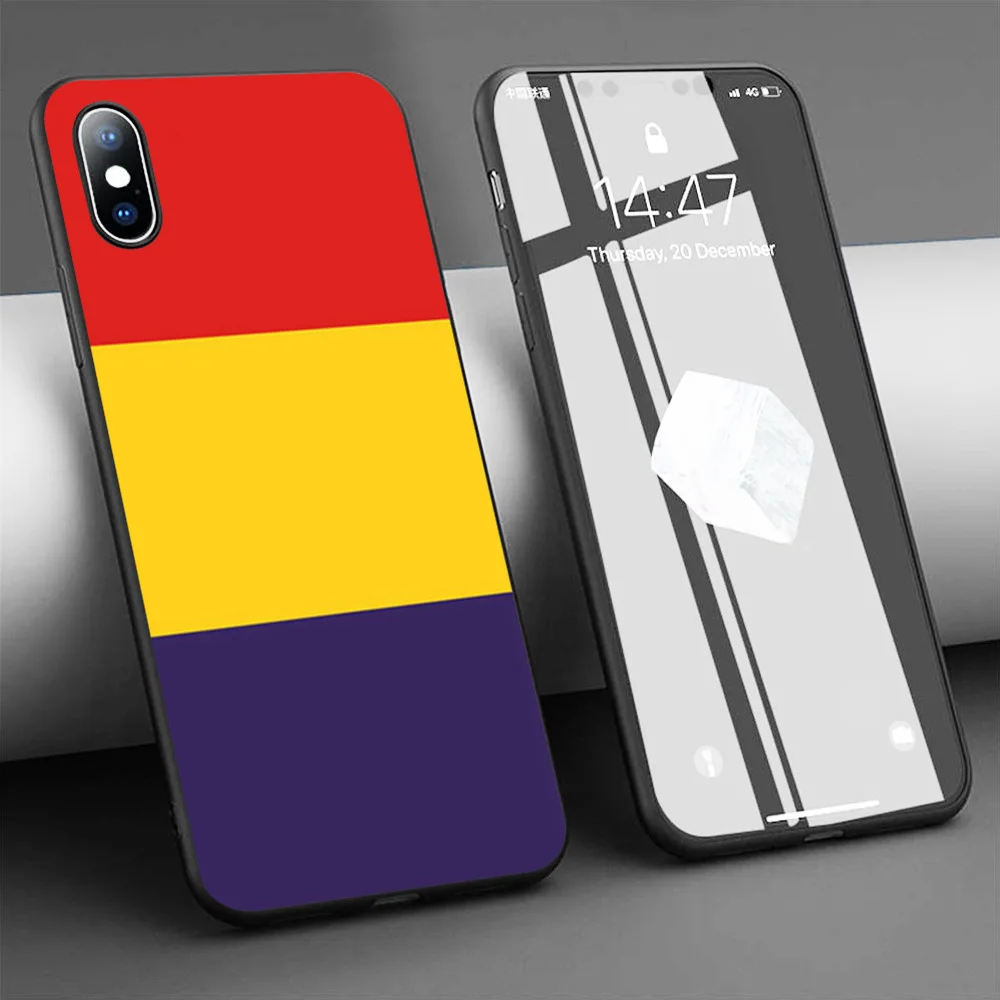 Чехол с флагом Румынии Мягкий силиконовый чехол для телефона iPhone 11 Pro Max X 5S 6 6S XR XS 7