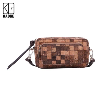 

British Fashion Simple Small Square Bag Women's Designer Handbag 2020 High-quality Natural Cork Chain Mobile Phone Shoulder bag