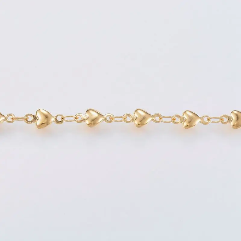 10 м/рулон ручной работы 304 из нержавеющей стали Паянные бар звено цепи с катушкой для DIY ювелирных аксессуаров, золотой и нержавеющей стали F7