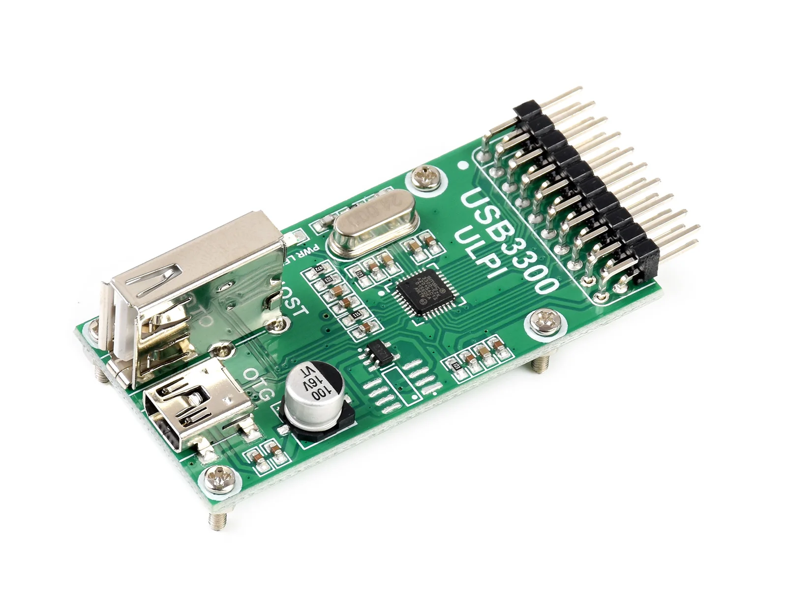 Waveshare USB3300 USB с высоким уровнем Скорость PHY доска ULPI Интерфейс включает в себя MIC2075