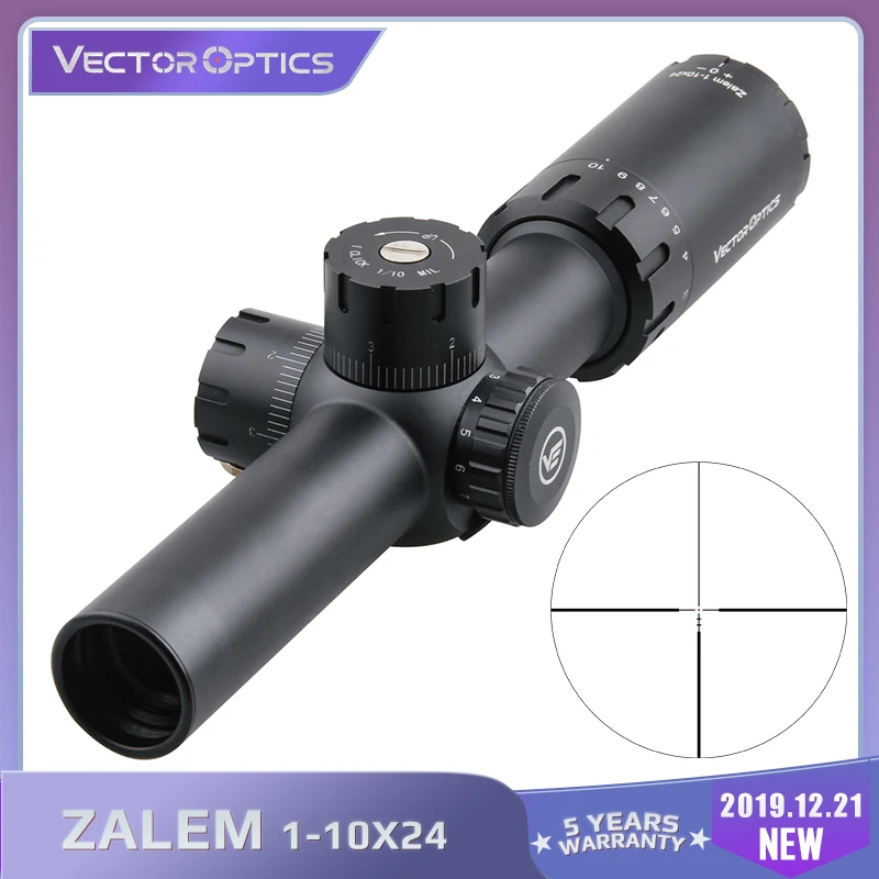Векторная оптика Zalem 1 10x24 10x зум тактический прицел с BDC ASR 1/10MIL для AR15 308Win близко