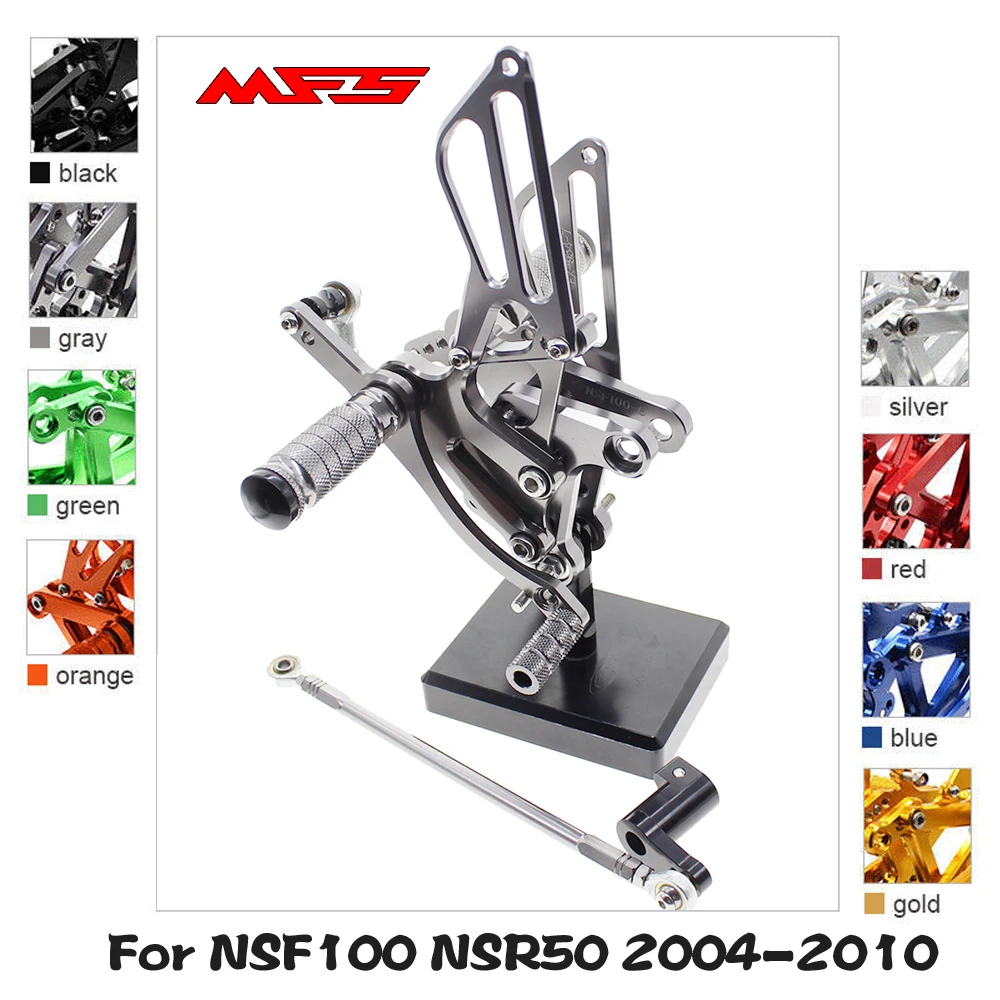 Регулируемые подножки для мотоцикла Honda NSF100 NSR50 2004 2005 2006 2007 2008 2009 2010 | Автомобили и