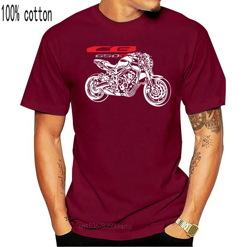 Футболка из трикотажа Напечатанная футболка мотоцикла Мото Милая Cb650r Cb 650 R 2020