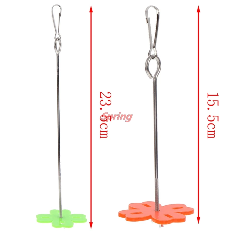 New Flower Bird Parrot Cage Stainless Steel Food Feeder Fork Stick Skewer Food Meat Stick Spear Fruit Holder Birds Feeding Tools