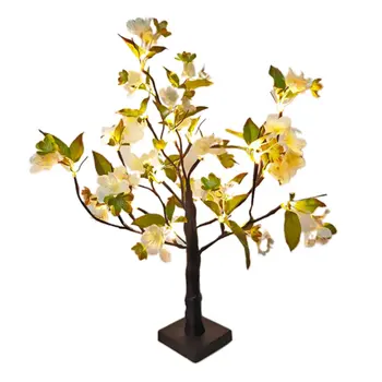 

24LED Tree Lights Pear Tree Lights Garden Landscape Decorative Lights Indoor Battery Lights Flower Tree Light String