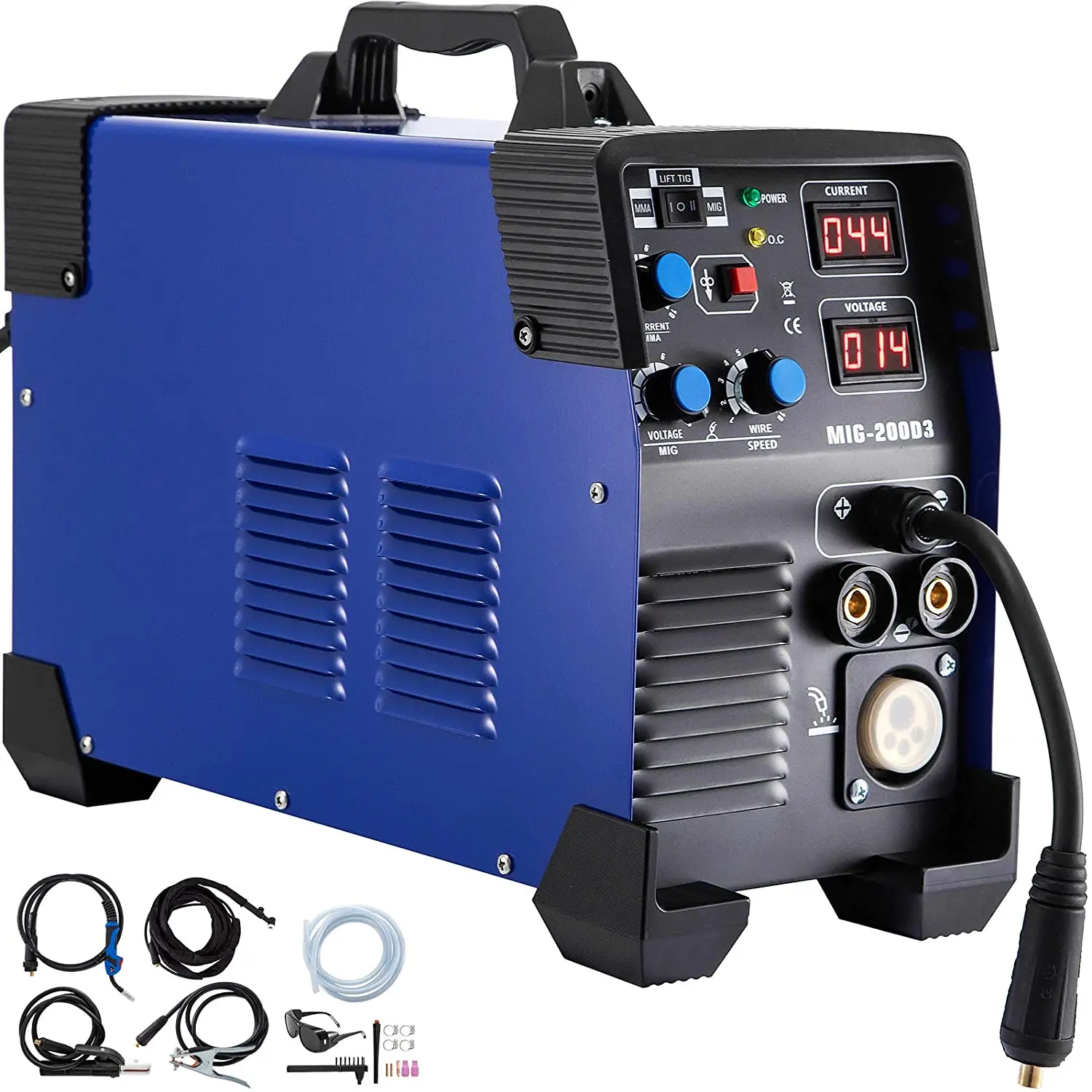 Semiautomatic Welding Machine Inverter Welder 3 in 1 MIG TIG MMA Flux Cored Wire Gas Welder