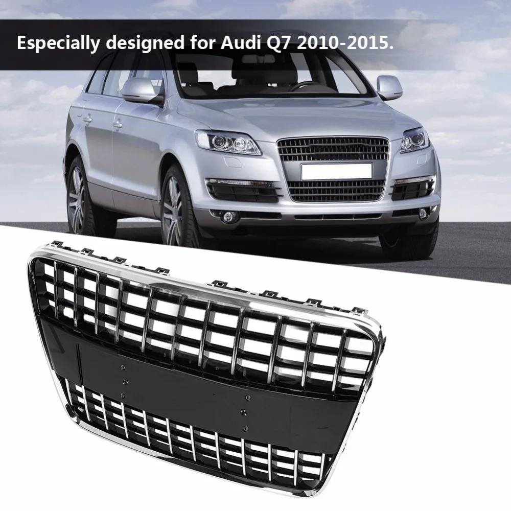 Решетка переднего бампера, решетка капота для Audi Q7 2010 2011 2012 2013 AU1200127, Стайлинг автомобиля Для Q7, стильные автомобильные аксессуары