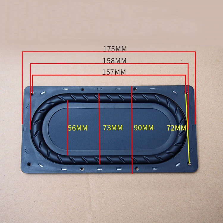 2 шт. 60 мм/42x87 мм/72x135 мм/66x76 мм/69x103 мм/90x125 мм бас-динамик пассивный радиатор вспомогательный бас-динамик резиновая Вибрирующая пластина