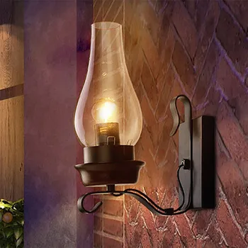 

E27 Vintage Retro LOFT Industrial Style Wall Lamp Retro Industrial Wall Light Metal Art Restaurant Cafe Wall Lamp Home Lighting
