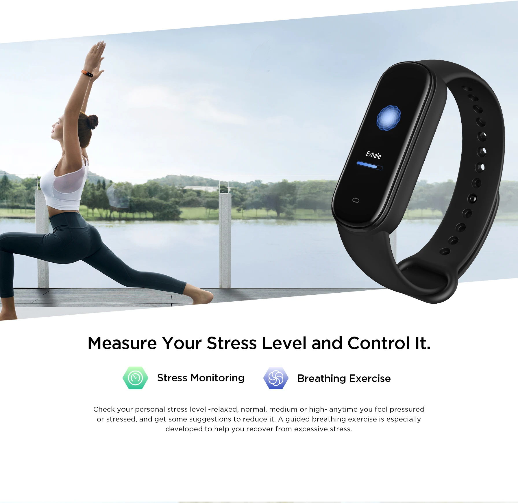 Measure Stress Level Xiaomi Mi Band Stress Miyou Smartwatch Stress